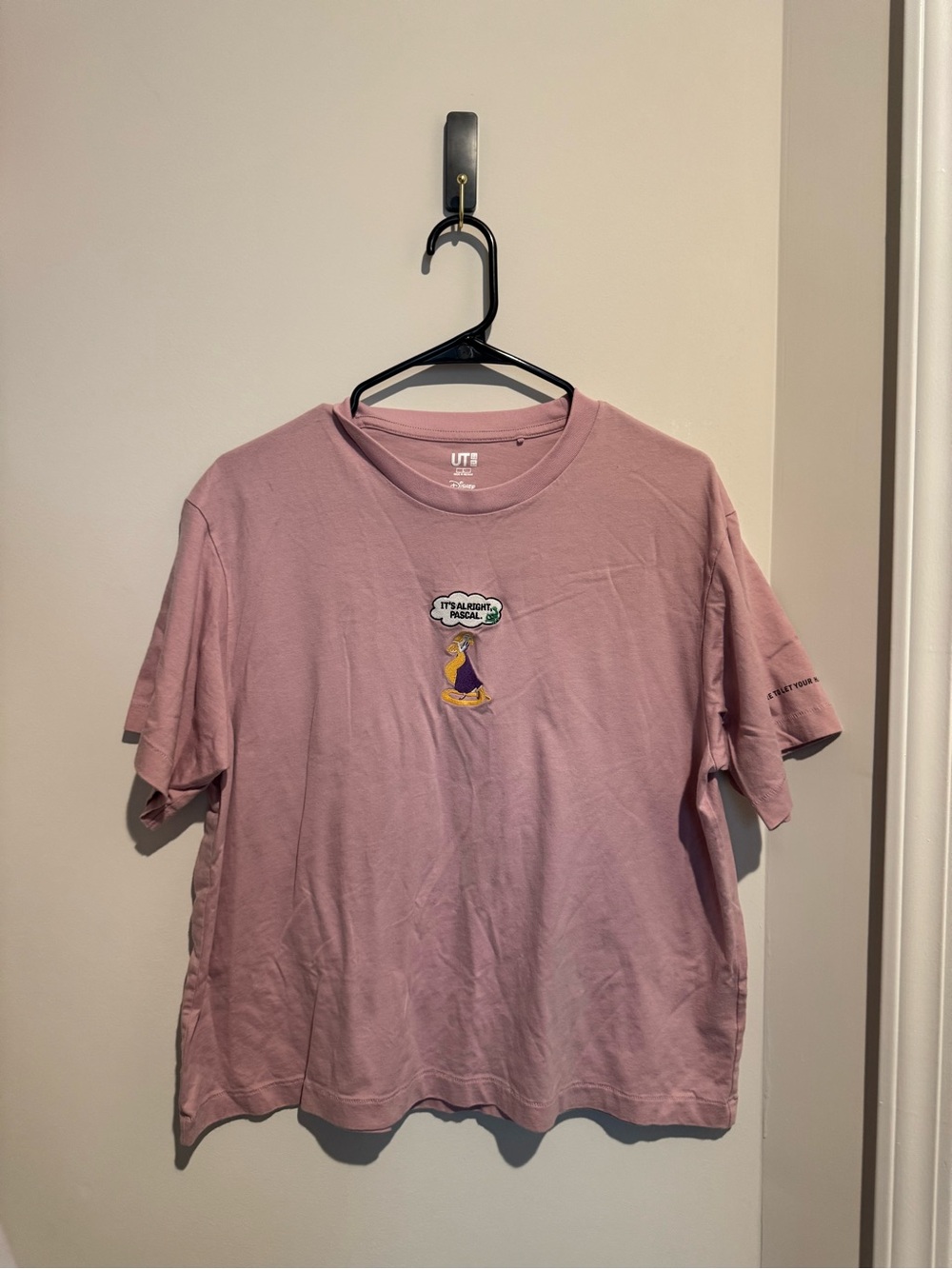 Uniqlo Women’s Dusty Pink Disney Short-Sleeve Graphic Tee